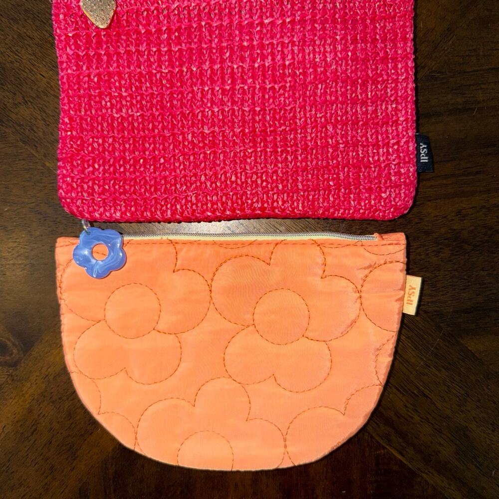 Ipsy Glam Bags - Set of 2 - Like New!! - Small Makeup Bags